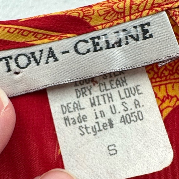 Tova Celine Silk Print Skirt Size Small - Picture 4 of 6